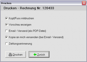 Ausgabeoptionen